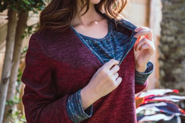 Maroon nursing sweatshirt - Image 4