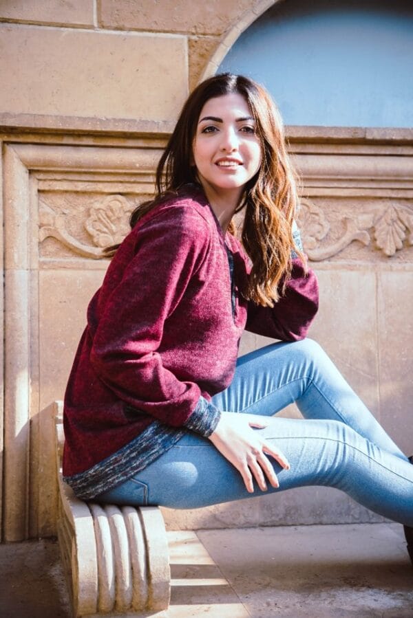 Maroon nursing sweatshirt - Image 5