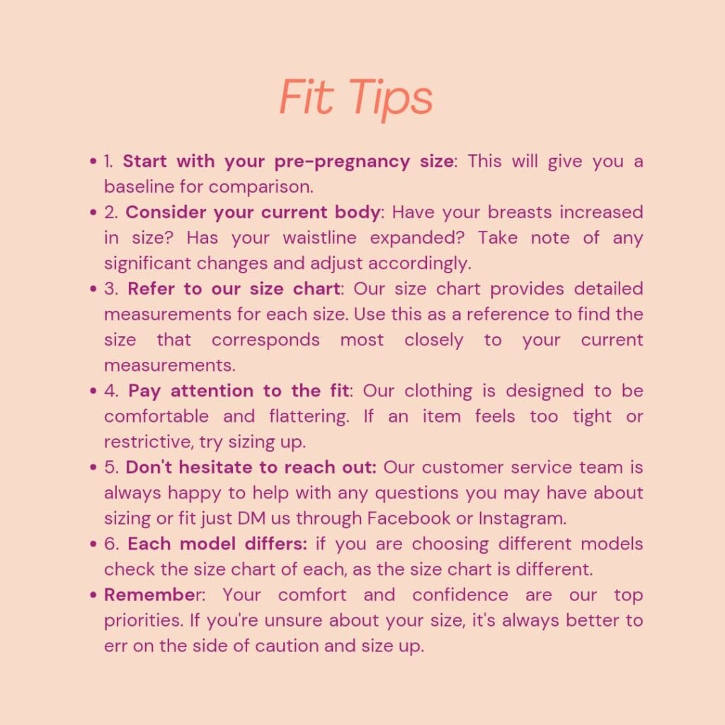 Fit tips