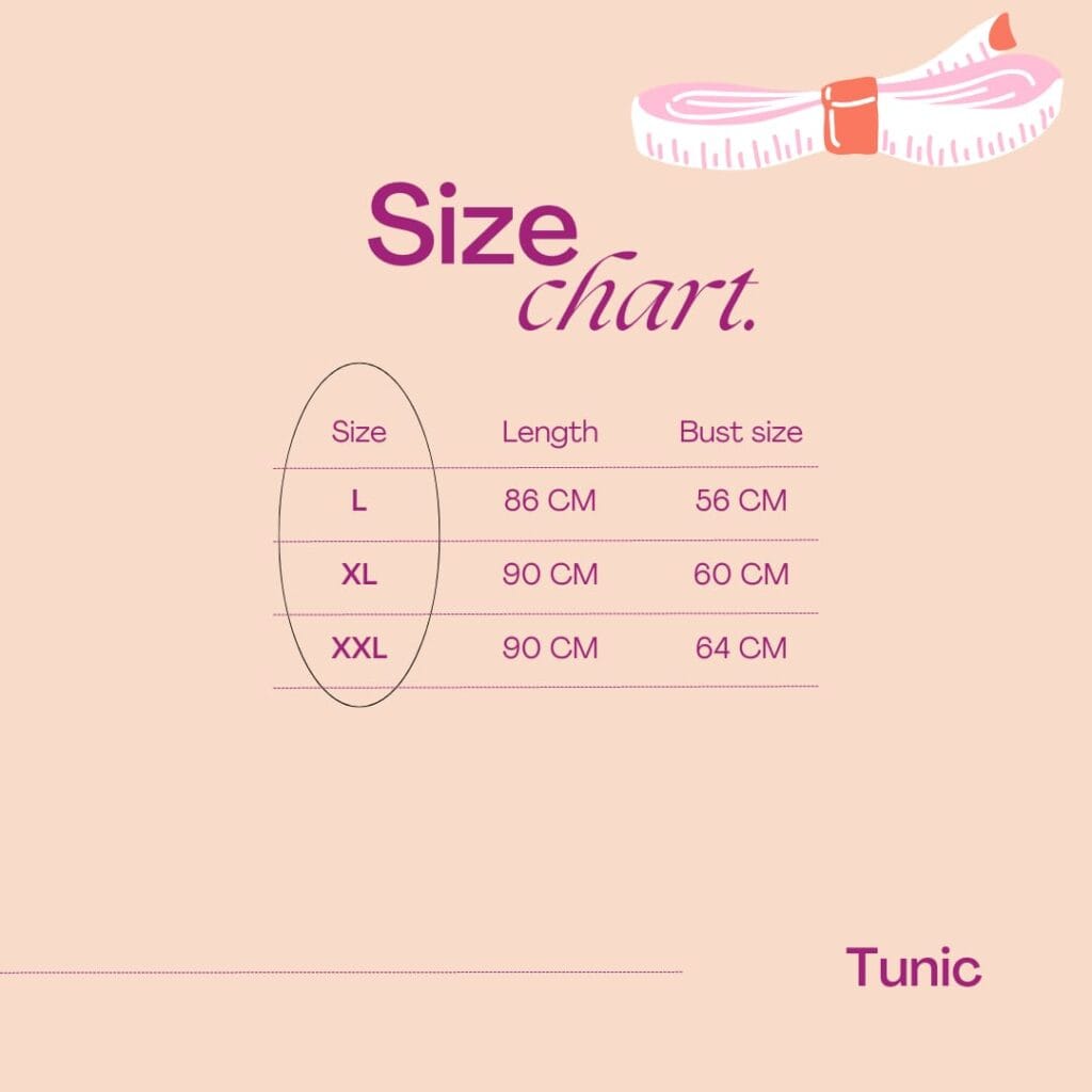 mint to be tunic size chart