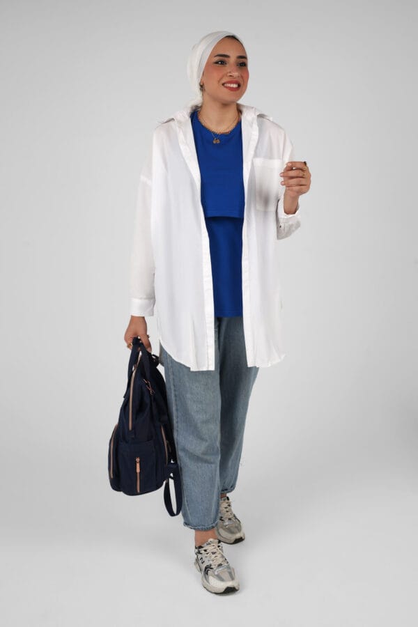 Breastfeeding pure cotton basic shirt (sleeveless) - Image 3