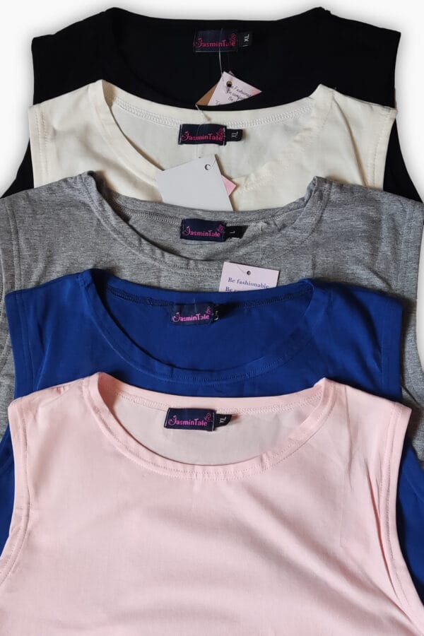 Breastfeeding pure cotton basic shirt (sleeveless) - Image 5
