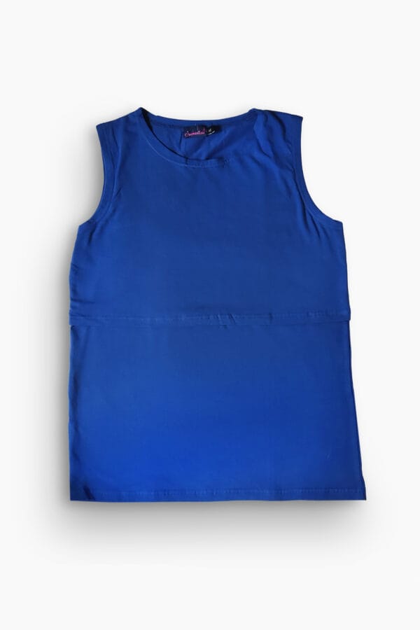 Breastfeeding pure cotton basic shirt (sleeveless) - Image 11