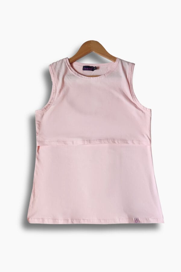 Breastfeeding pure cotton basic shirt (sleeveless) - Image 12