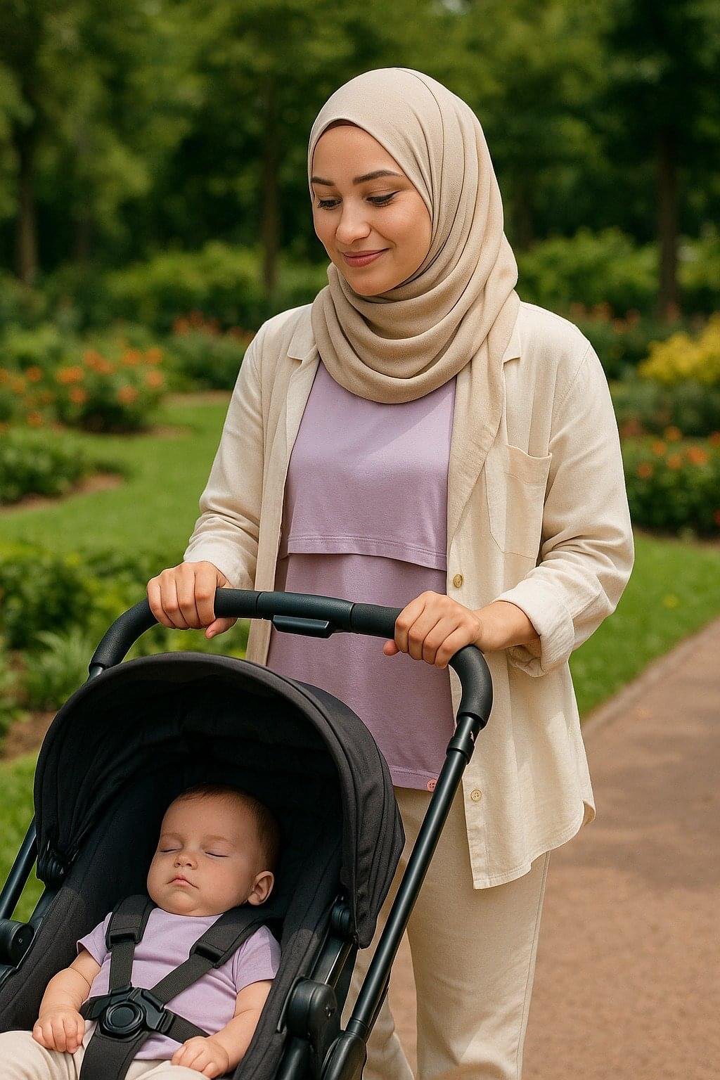 Breastfeeding pure cotton basic shirt (half sleeves) - Image 4