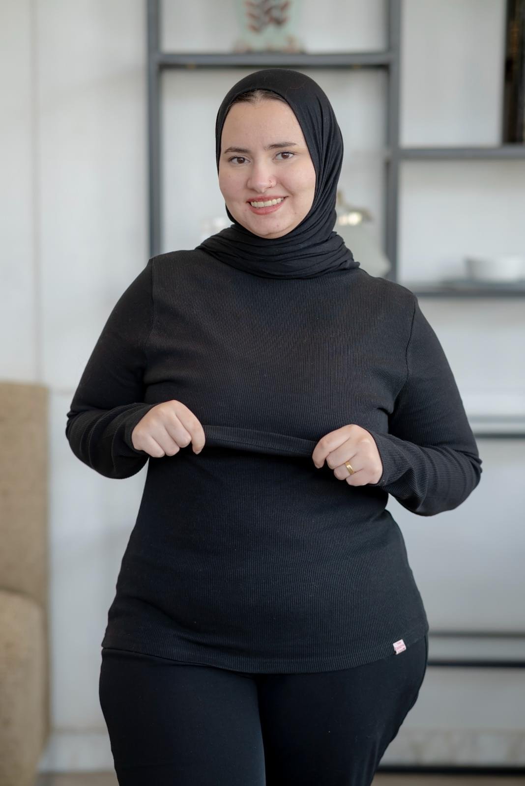 J mum nursing rib top (Full sleeves) - Image 4